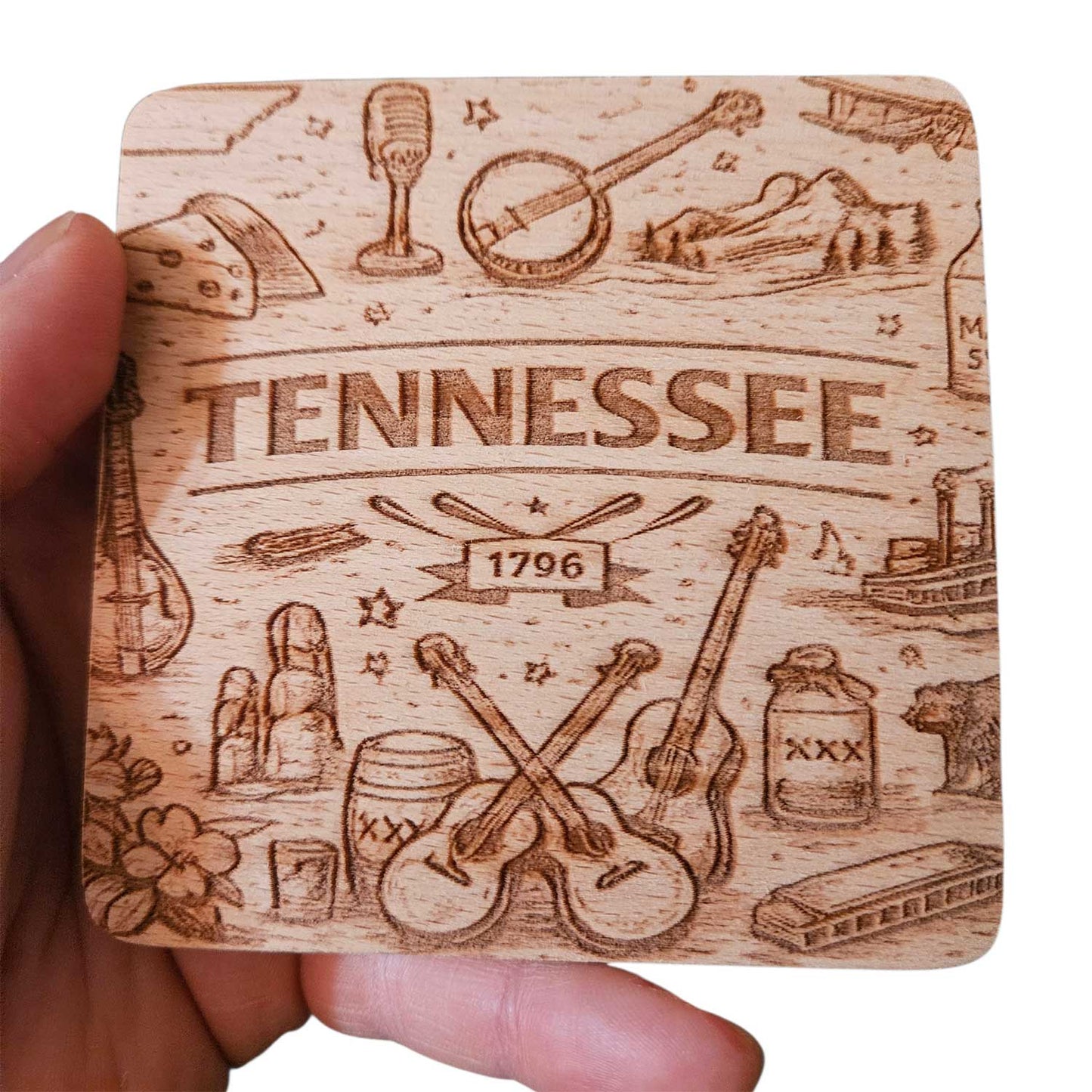 Tennessee Coaster Design - Glowforge