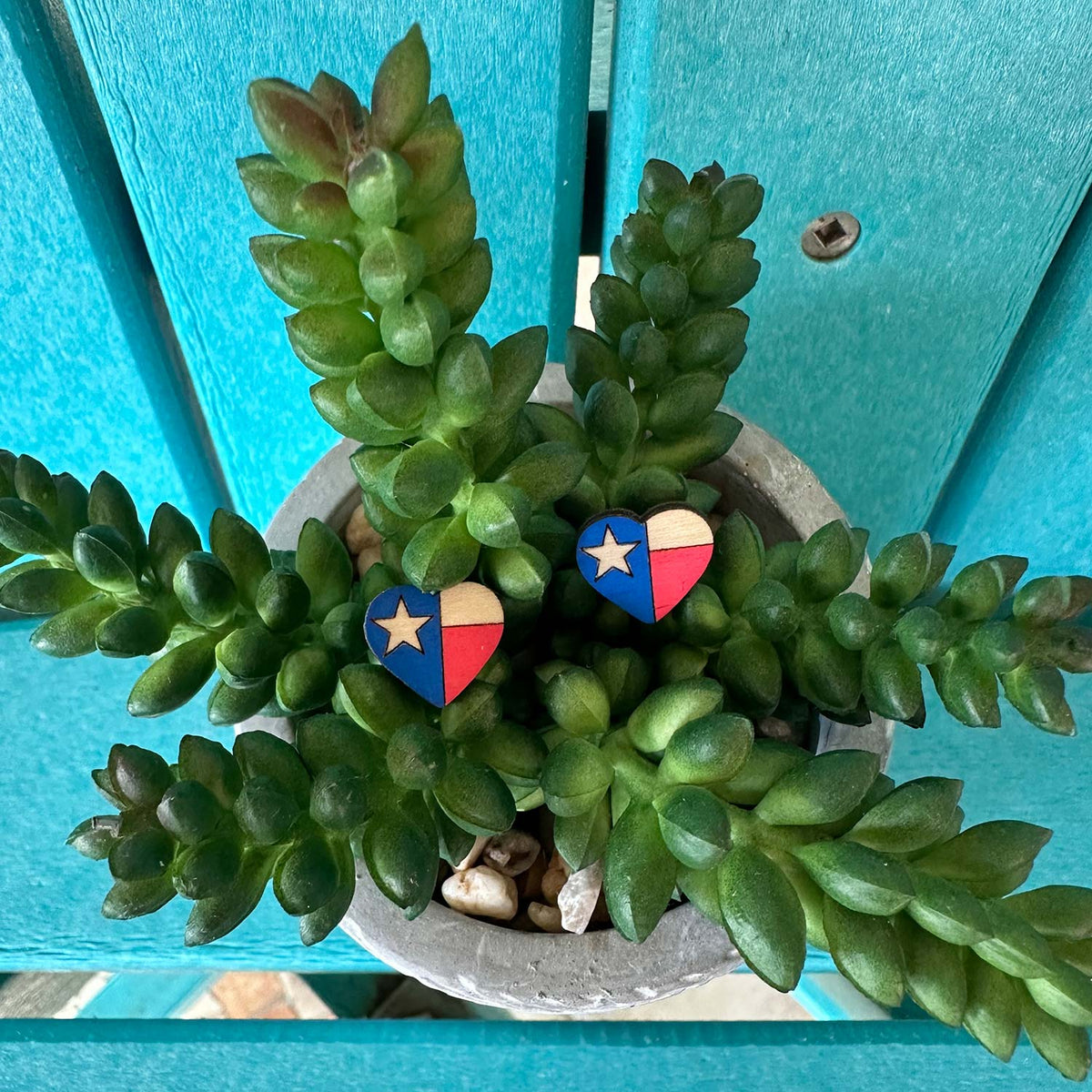 Texas Heart Studs - Glowforge
