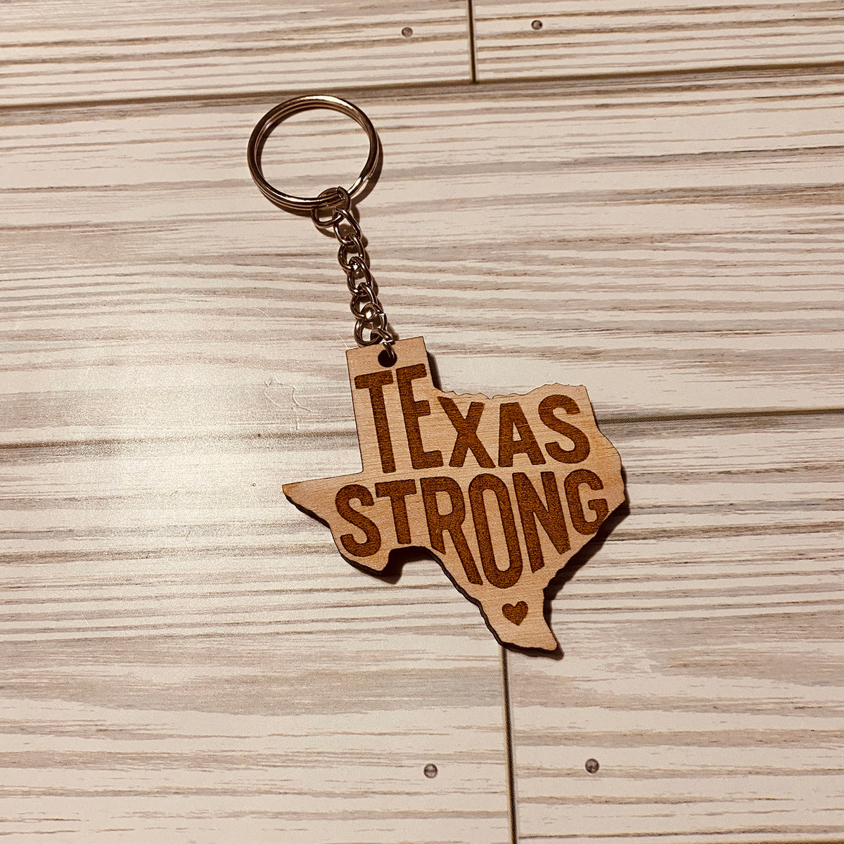 Texas Strong Keychain – Glowforge Shop