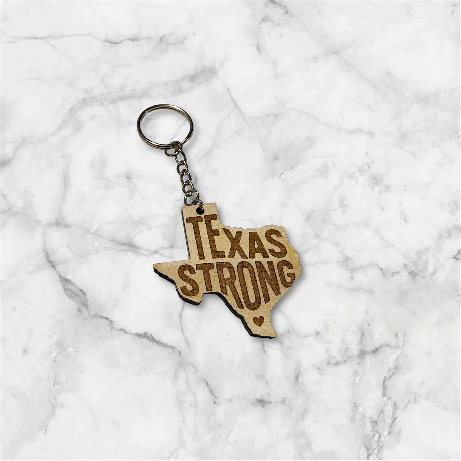 Texas Strong Keychain – Glowforge Shop