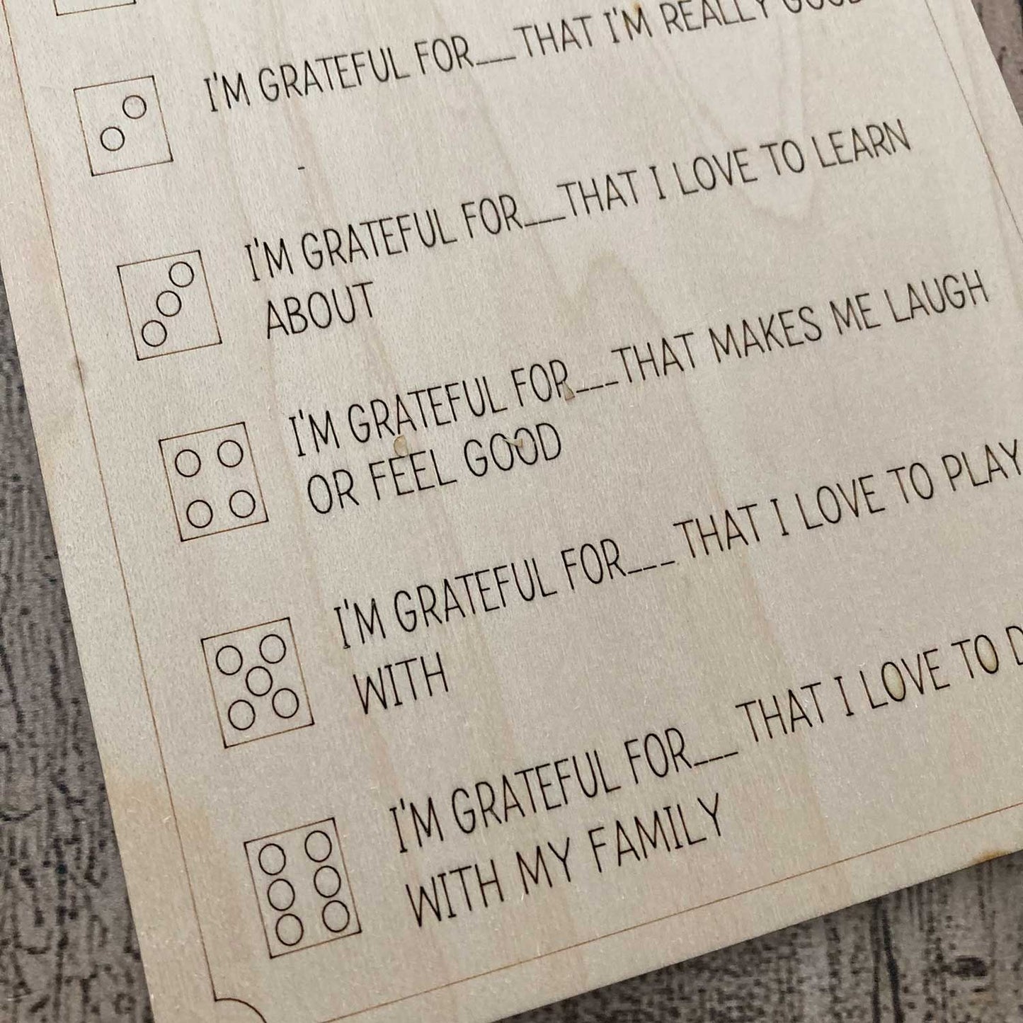 Thankful Together - A Thanksgiving Gratitude Game (Kids Edition) - Glowforge