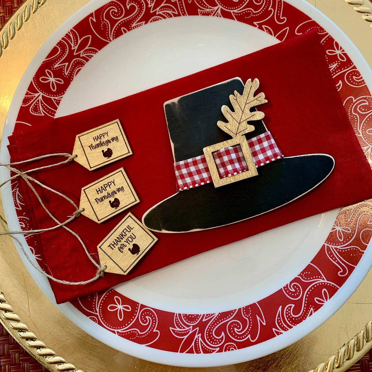 Thanksgiving Plate Decor - Glowforge