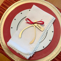 Thanksgiving Wishbone Plate Decor - Glowforge