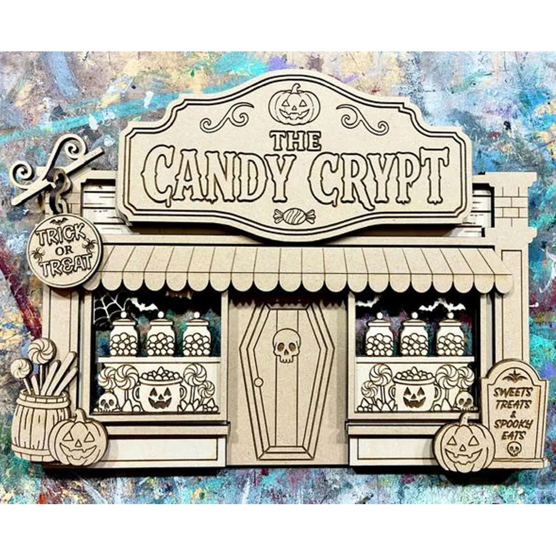 The Candy Crypt Haunted Halloween Candy Store - Glowforge