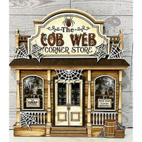 The Cob Web Corner Store Haunted Halloween Store - Glowforge