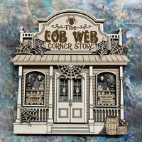 The Cob Web Corner Store Haunted Halloween Store - Glowforge