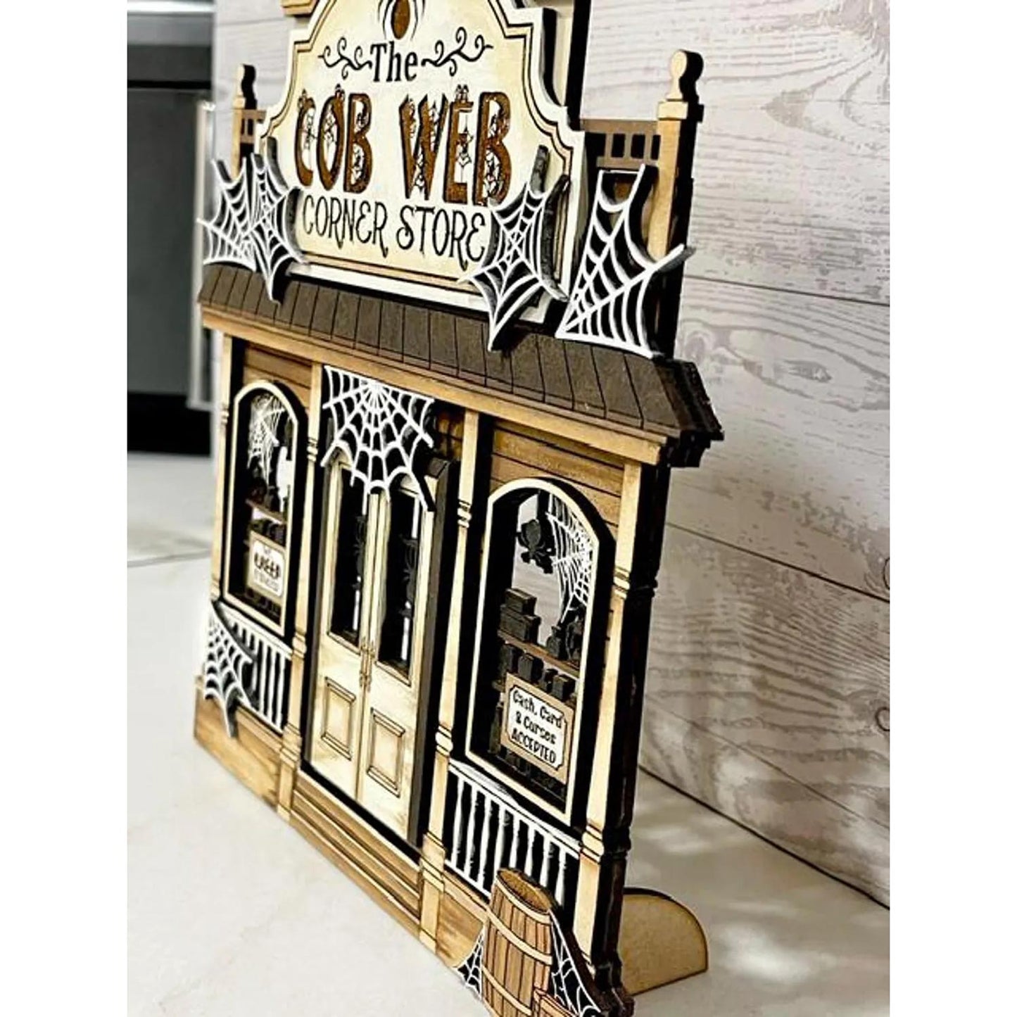The Cob Web Corner Store Haunted Halloween Store - Glowforge