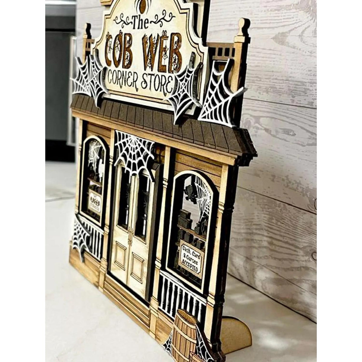 The Cob Web Corner Store Haunted Halloween Store - Glowforge
