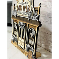 The Cob Web Corner Store Haunted Halloween Store - Glowforge
