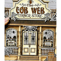 The Cob Web Corner Store Haunted Halloween Store - Glowforge