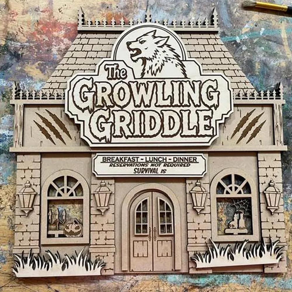 The Growling Griddle Haunted Halloween Restaurant - Glowforge
