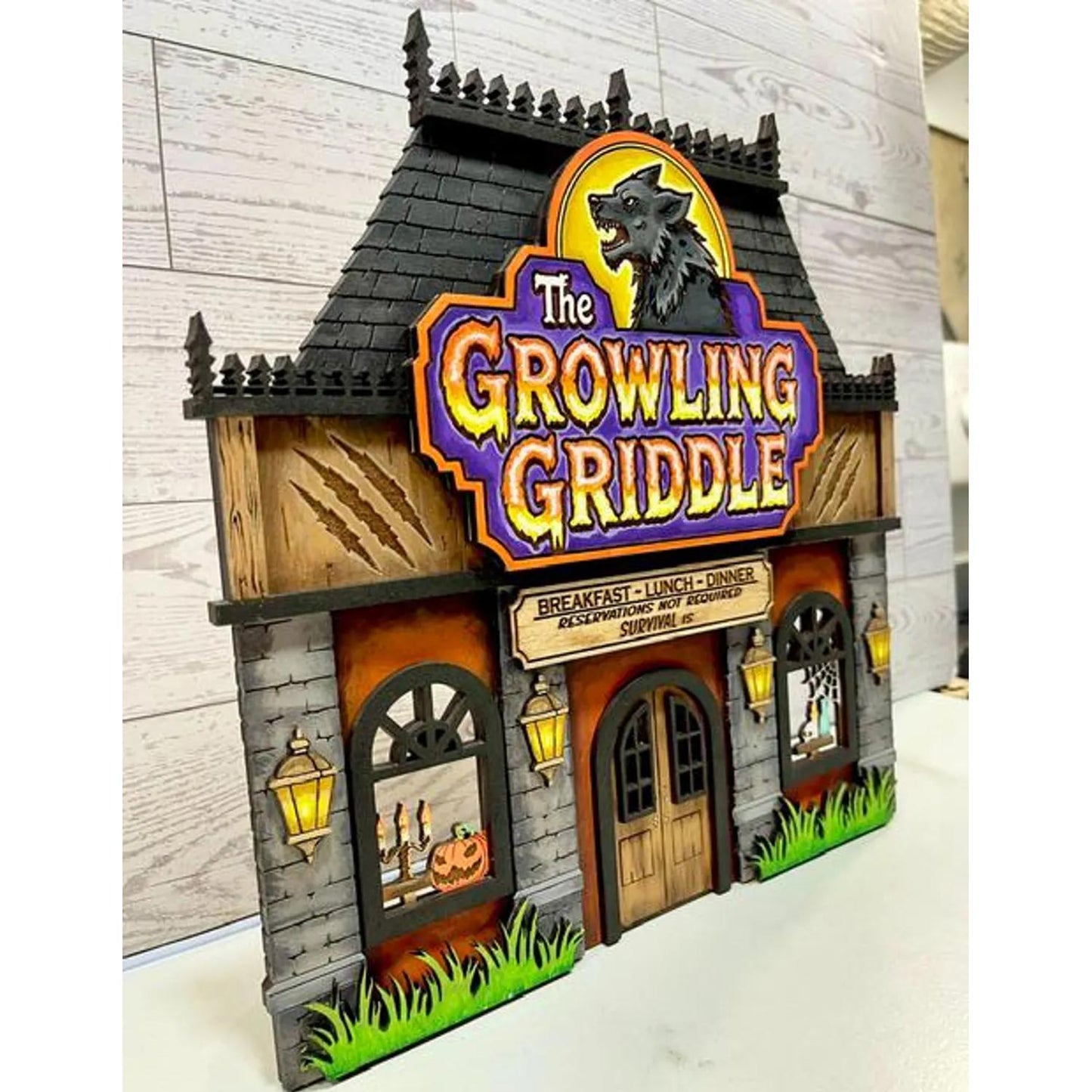 The Growling Griddle Haunted Halloween Restaurant - Glowforge