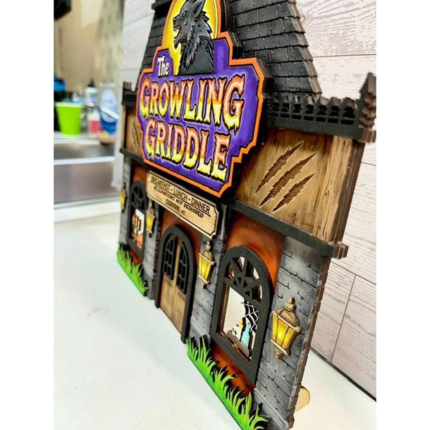 The Growling Griddle Haunted Halloween Restaurant - Glowforge