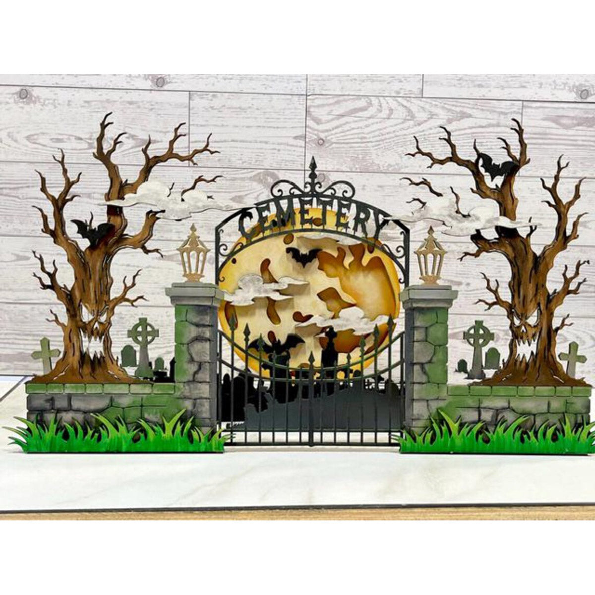 The Haunted Halloween Cemetery - Glowforge