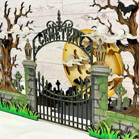 The Haunted Halloween Cemetery - Glowforge