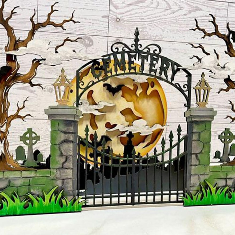 The Haunted Halloween Cemetery - Glowforge