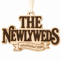 The Newlyweds Ornament - Glowforge