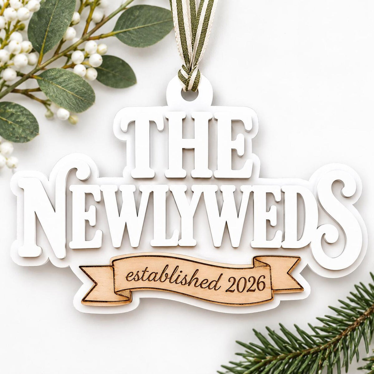 The Newlyweds Ornament - Glowforge