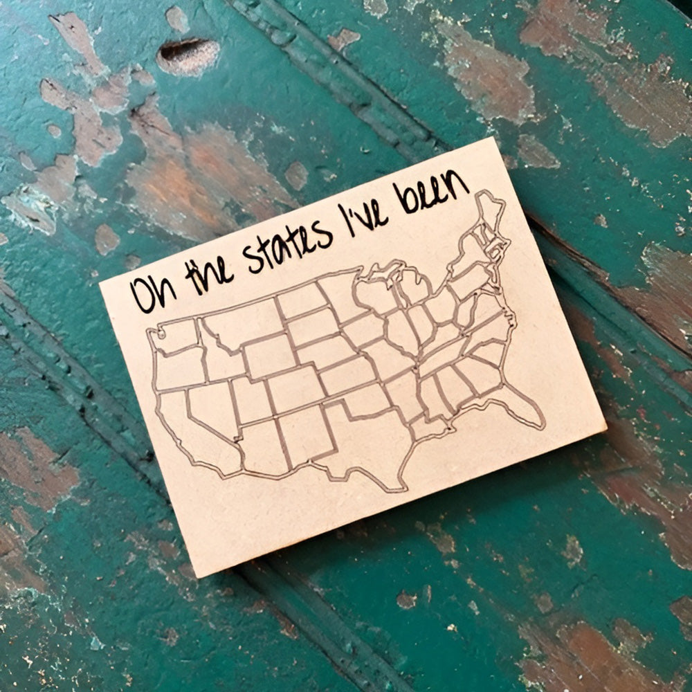 The States I've Been Magnet - Glowforge