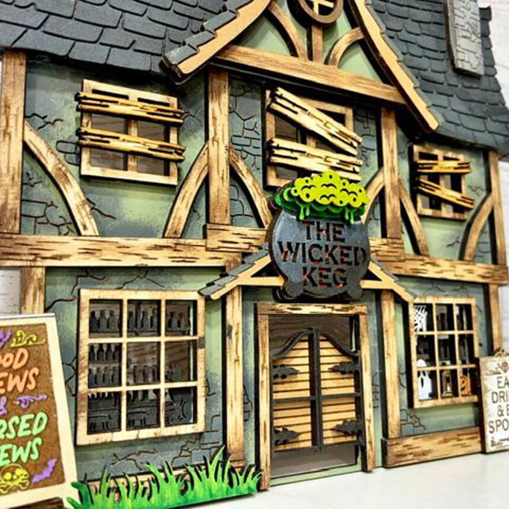 The Wicked Keg Haunted Halloween Pub- Glowforge
