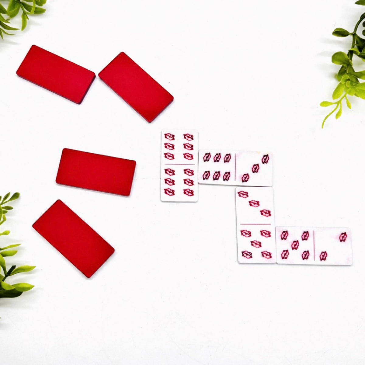 Themed Lips Domino Game (Set of 28) - Glowforge