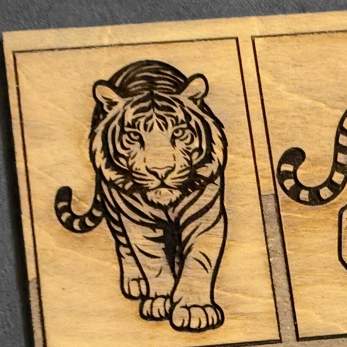 Tiger Front & Side Art - Glowforge