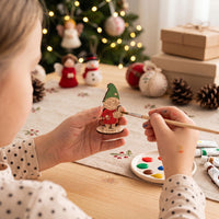 Toby Wooden Toy Maker - Workshop Elf Figure for Play & Crafts - Glowforge