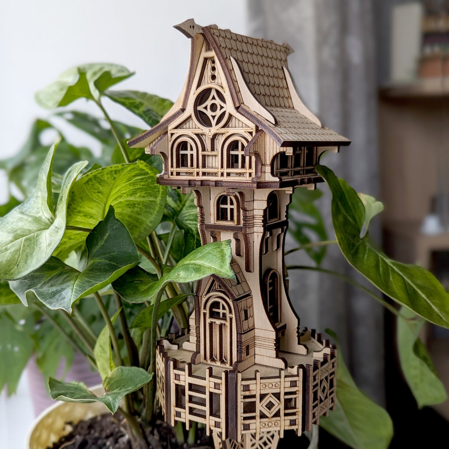 Magic Garden Tower With Optional Stake For Flower Pot
