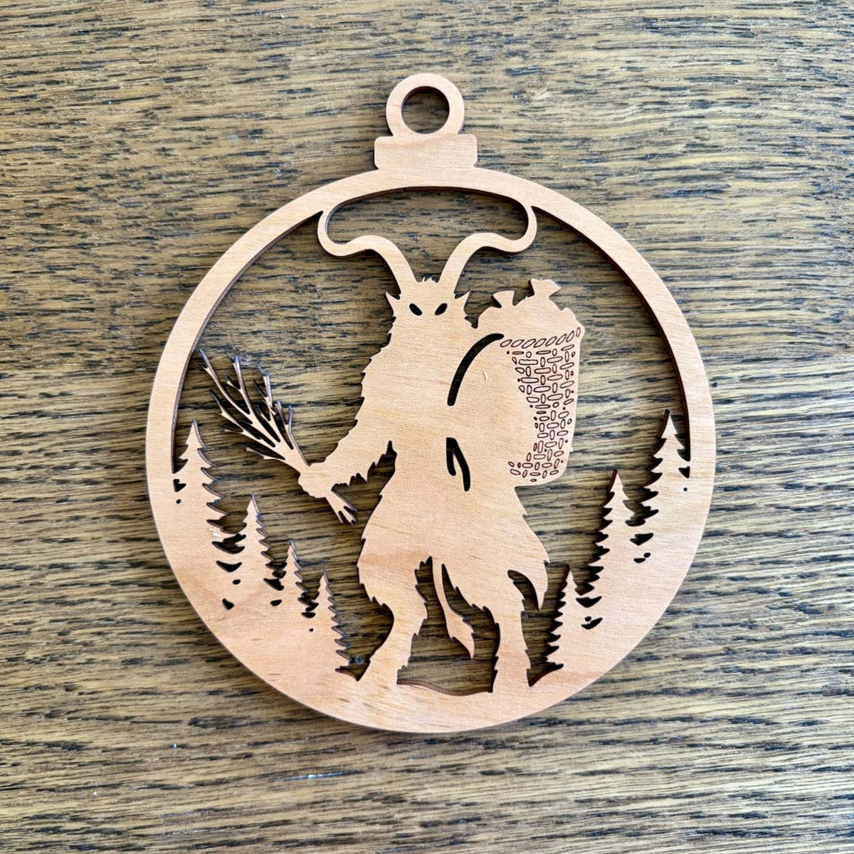 Traditional German Krampus Christmas Ornament - Glowforge