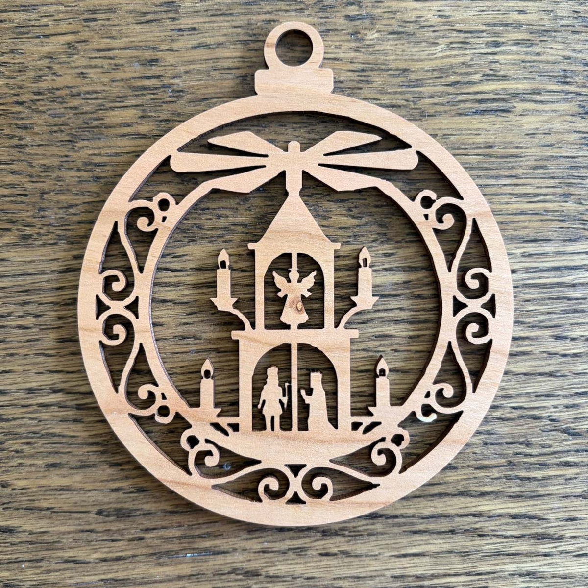 Traditional German Weihnachtspyramide Christmas Ornament - Glowforge