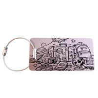 Travel Themed Luggage Tag (Set of 2) - Glowforge