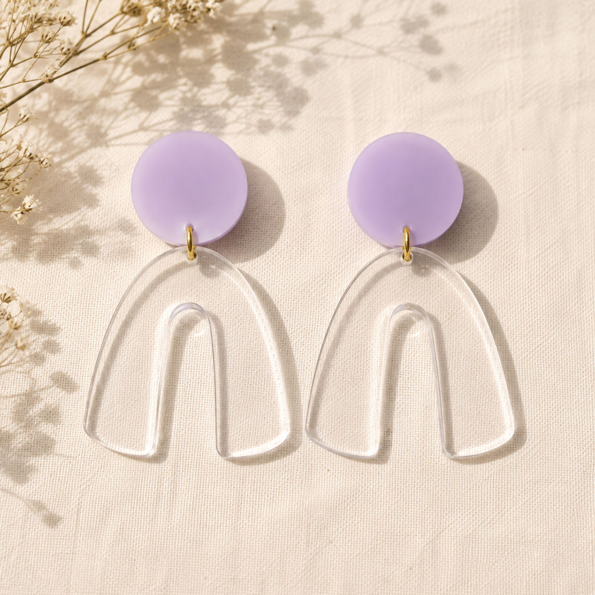 Trendy Arch Statement Earrings - Glowforge