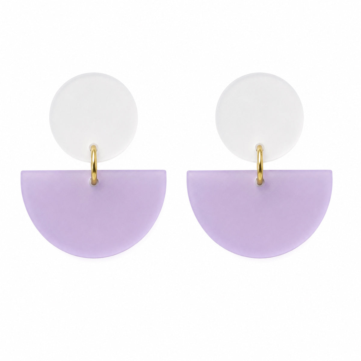Trendy Half-Moon Earrings - Glowforge