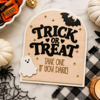 Trick or Treat Candy Bowl Sign - Glowforge