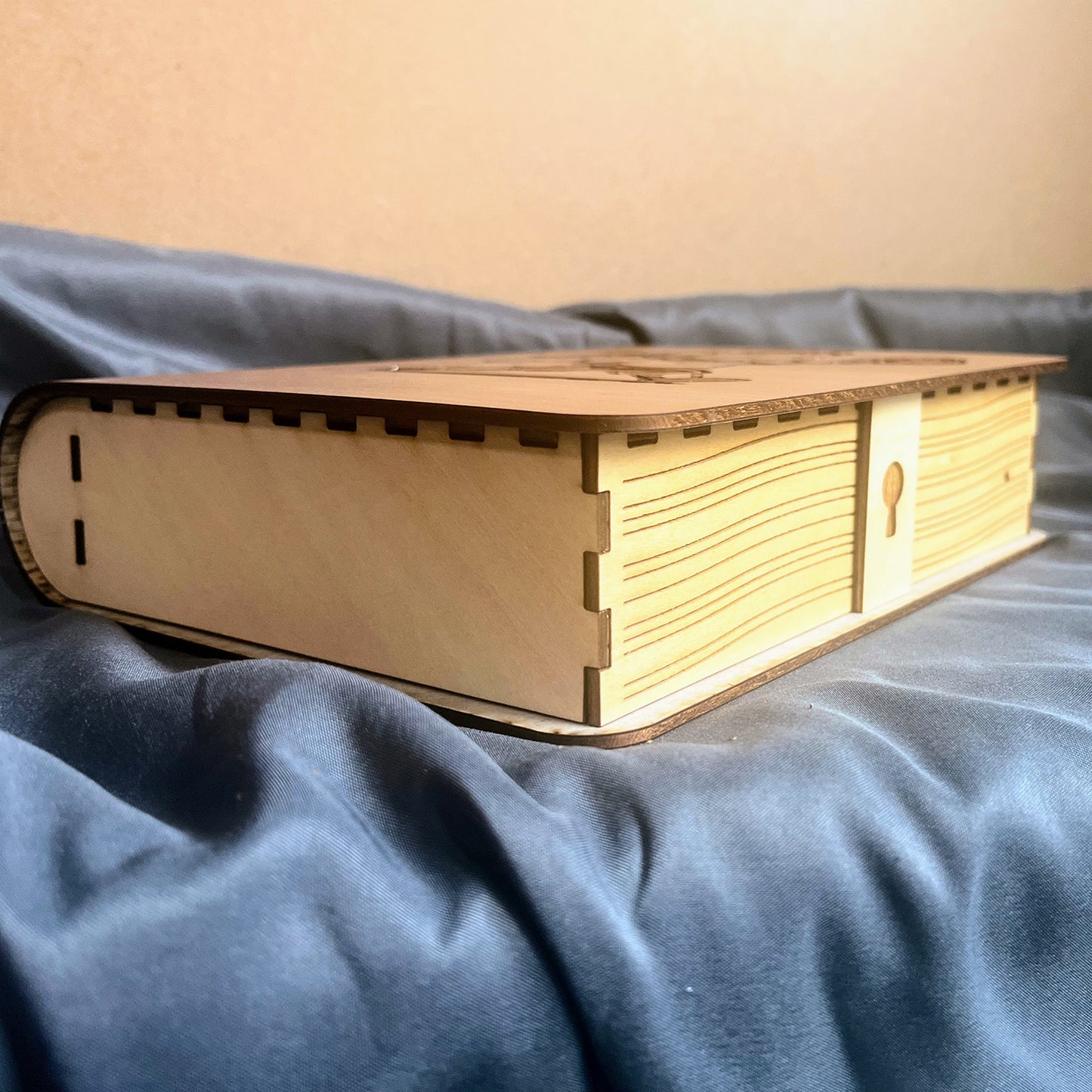 TTRPG Character Book: Book Lid - Version 2 with Lock - Glowforge
