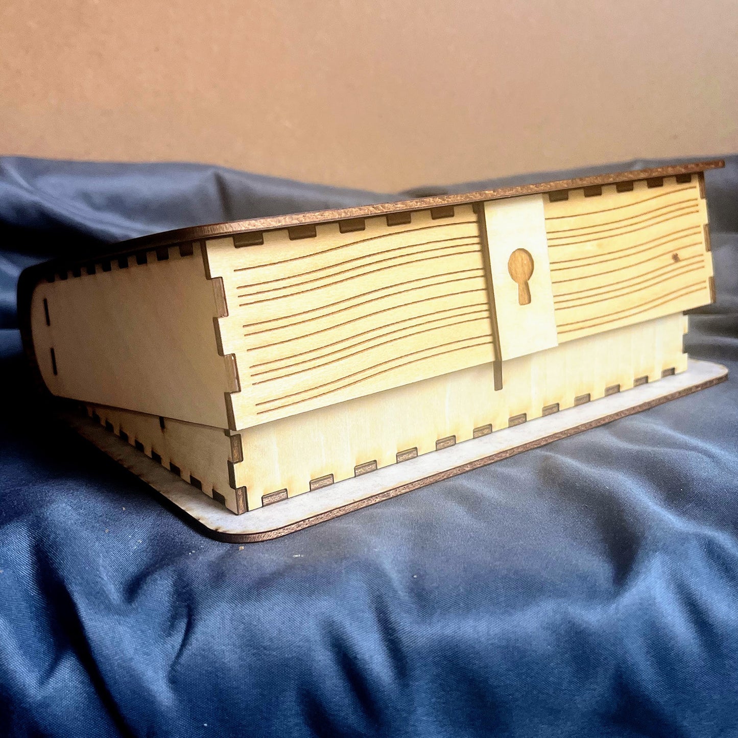 TTRPG Character Book: Book Lid - Version 2 with Lock - Glowforge