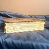 TTRPG Character Book: Book Lid - Version 2 with Lock - Glowforge