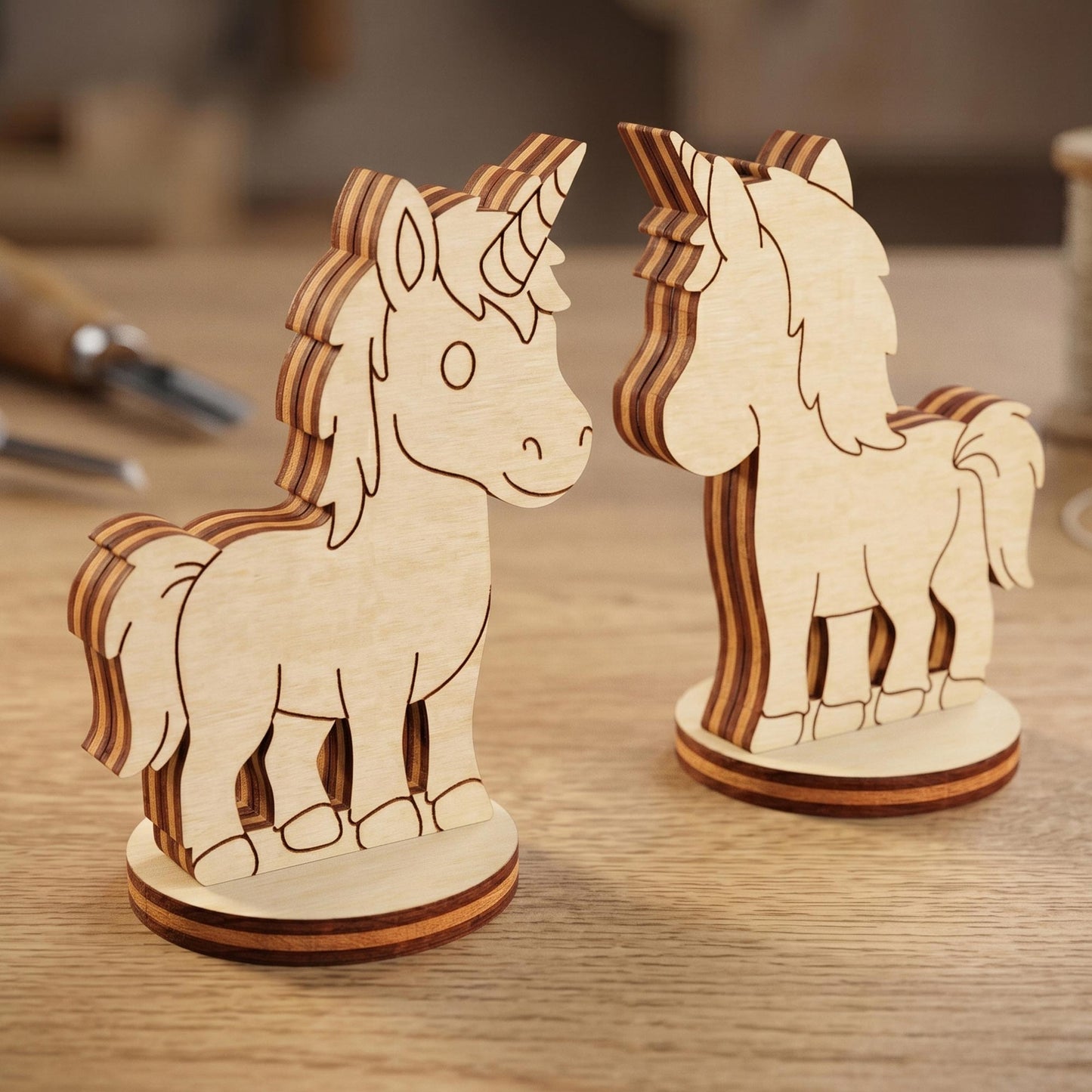 Unicorn Tabletop Miniature - Fantasy Horse Figurine, Magical Creature Character