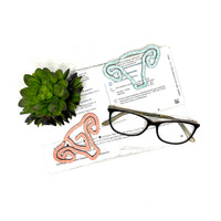 Uterus Shaped Bookmark with Card Backer - Paperclip - Snack Bag Closure - Glowforge