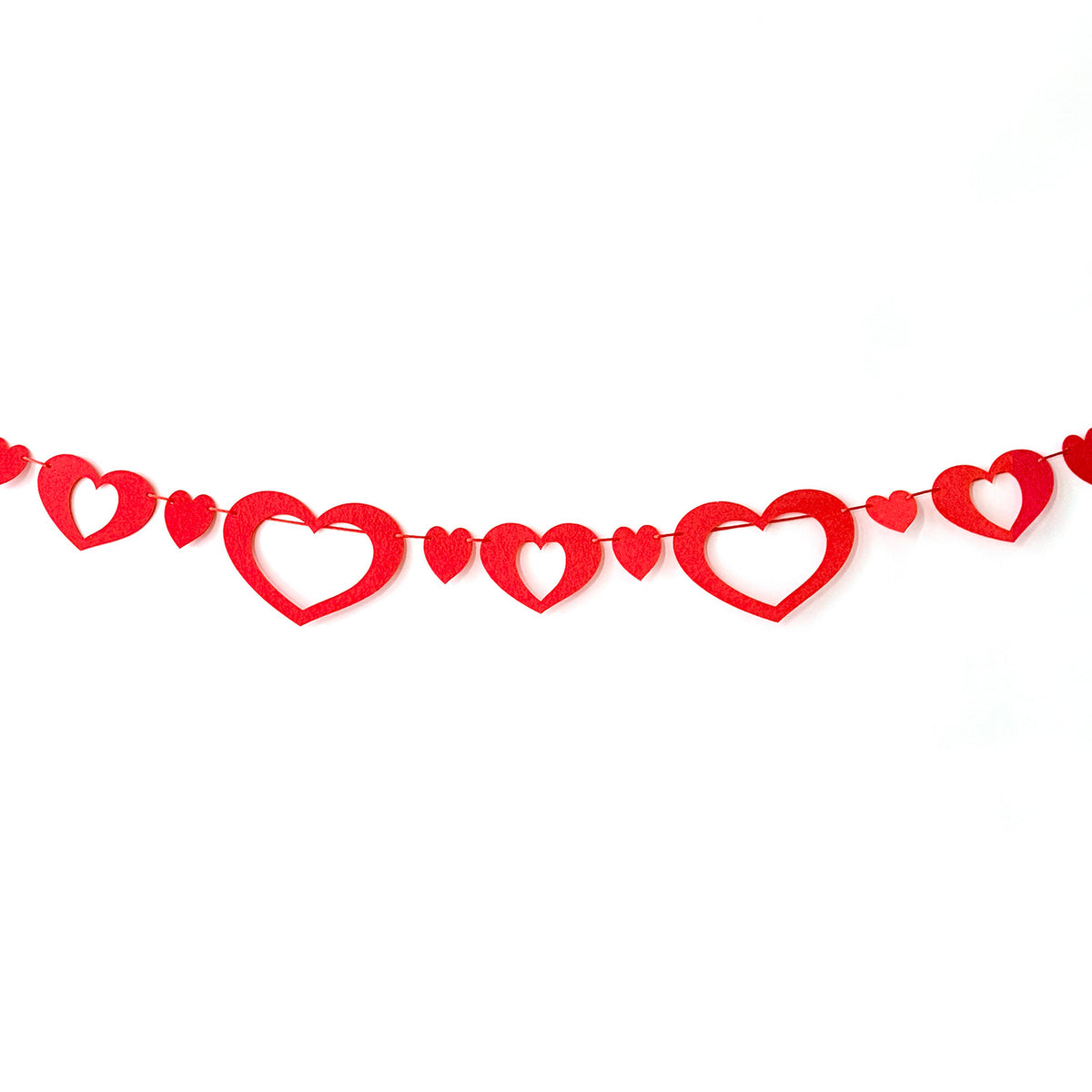 Valentine Felt Heart Garland - Glowforge