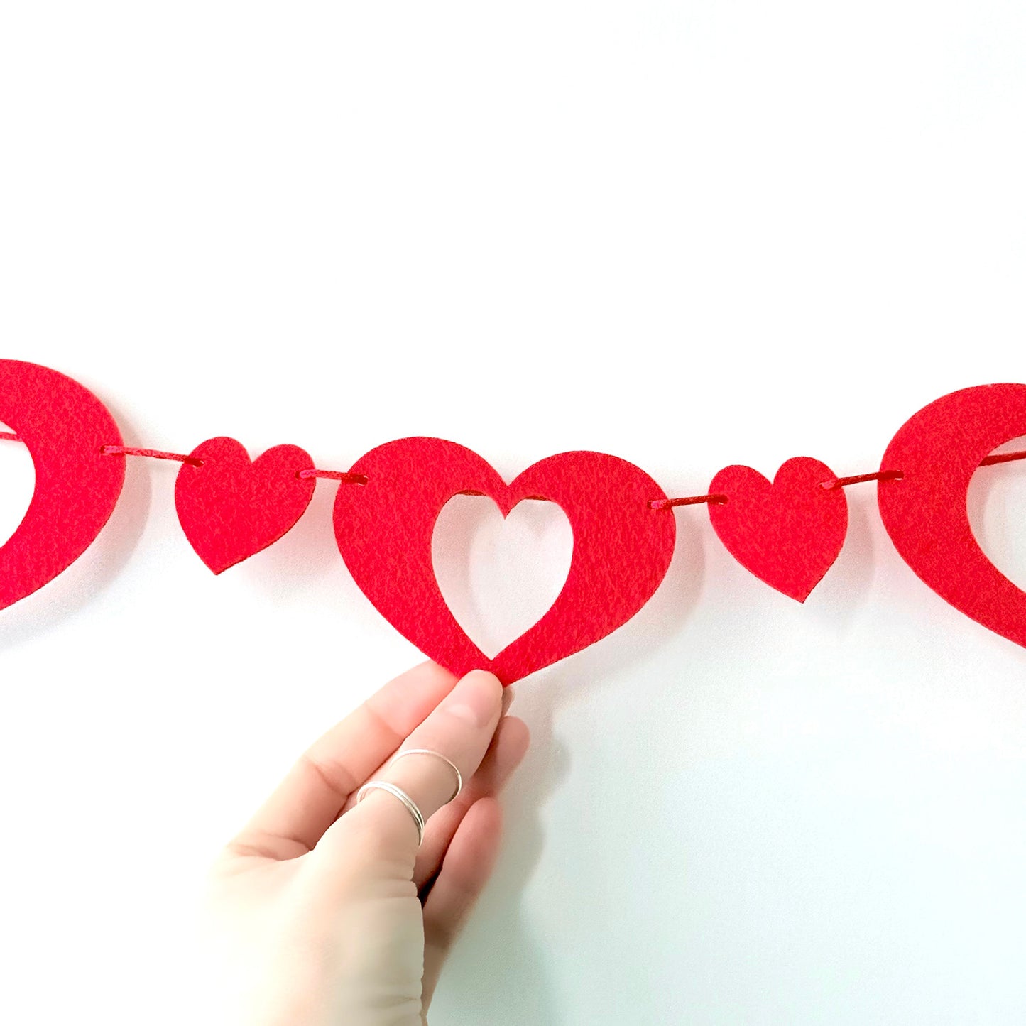 Valentine Felt Heart Garland - Glowforge