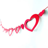Valentine Felt Heart Garland - Glowforge
