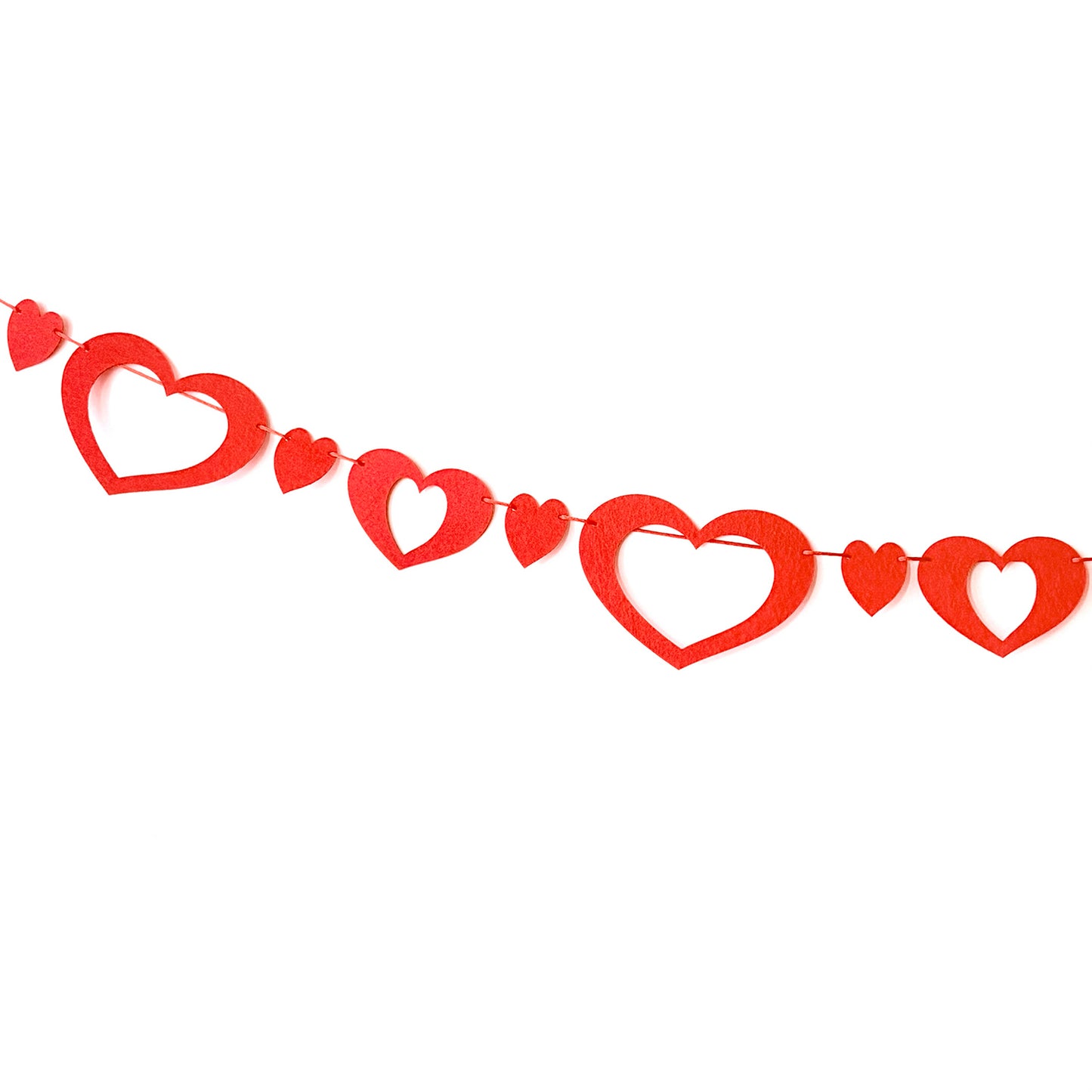 Valentine Felt Heart Garland - Glowforge