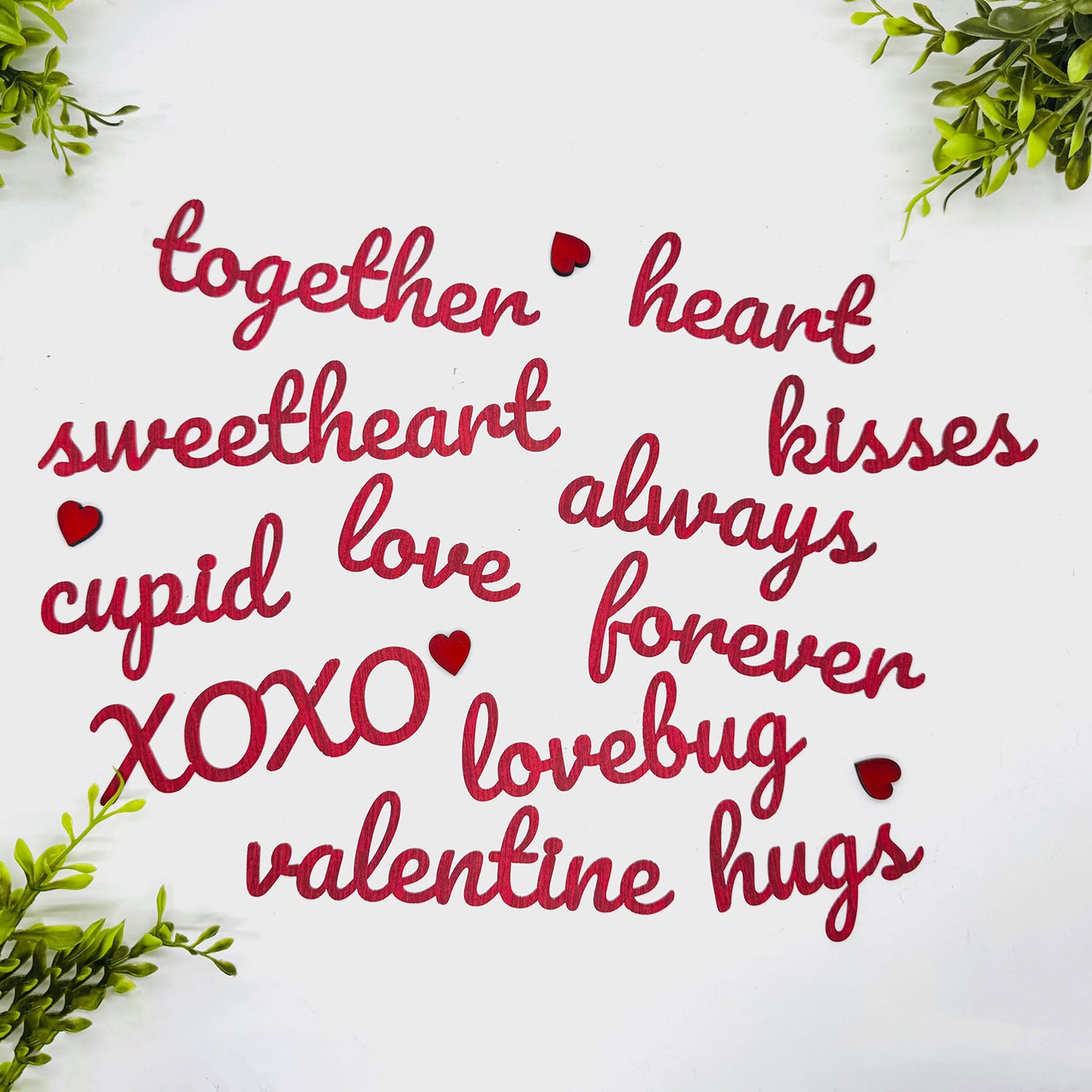Valentine Love Words Font #2 (Set of 12) - Glowforge