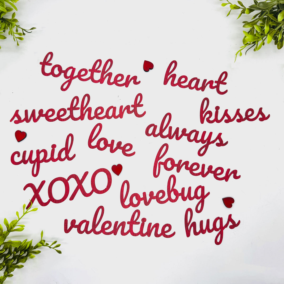 Valentine Love Words Font #2 (Set of 12) - Glowforge
