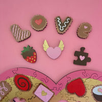Valentine's Chocolate Box Jigsaw Puzzle with Customizable Tray - Glowforge