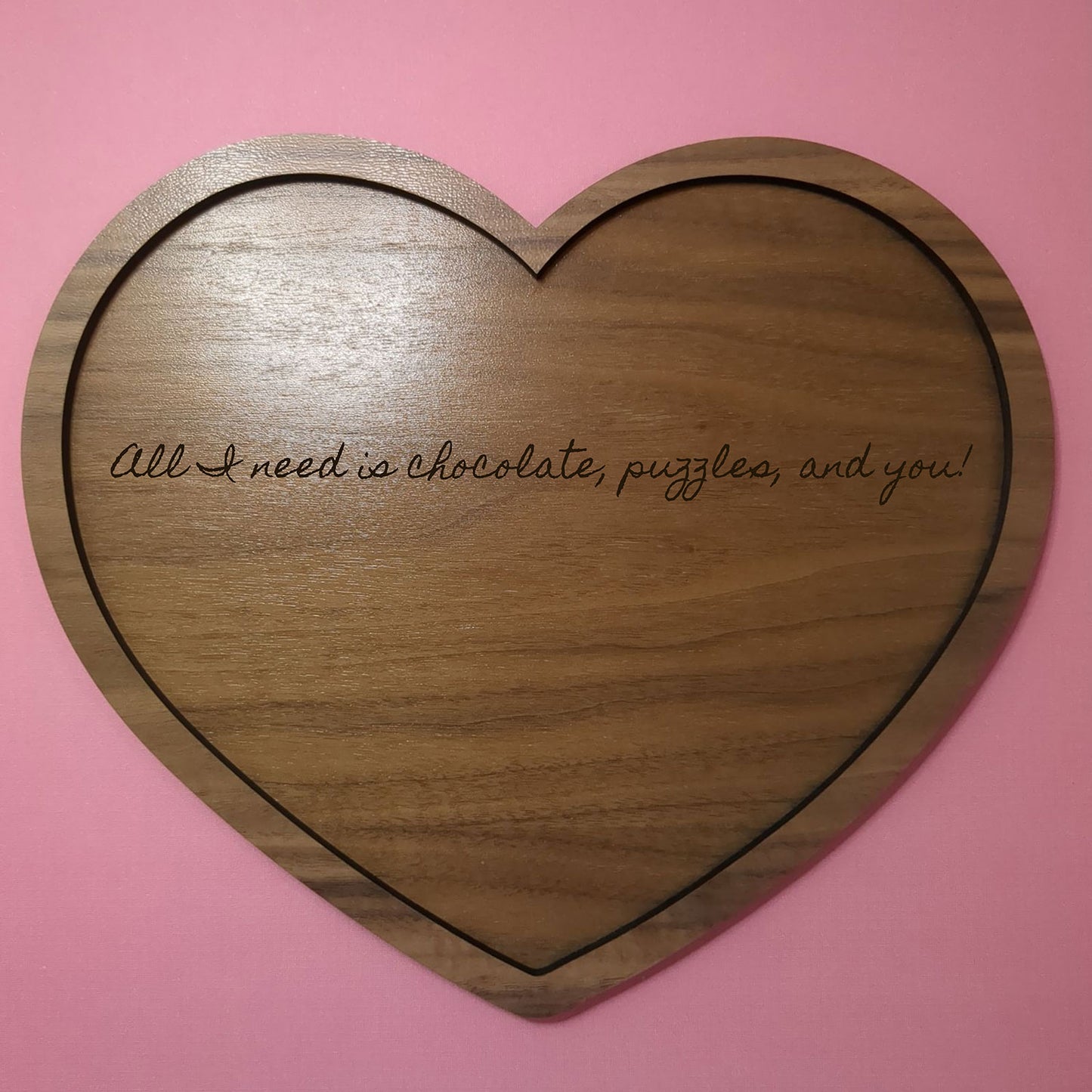 Valentine's Chocolate Box Jigsaw Puzzle with Customizable Tray - Glowforge