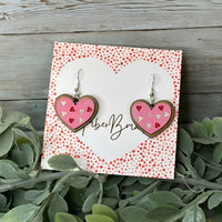 Valentine's Day Heart Sprinkle Cookie Earrings - Glowforge