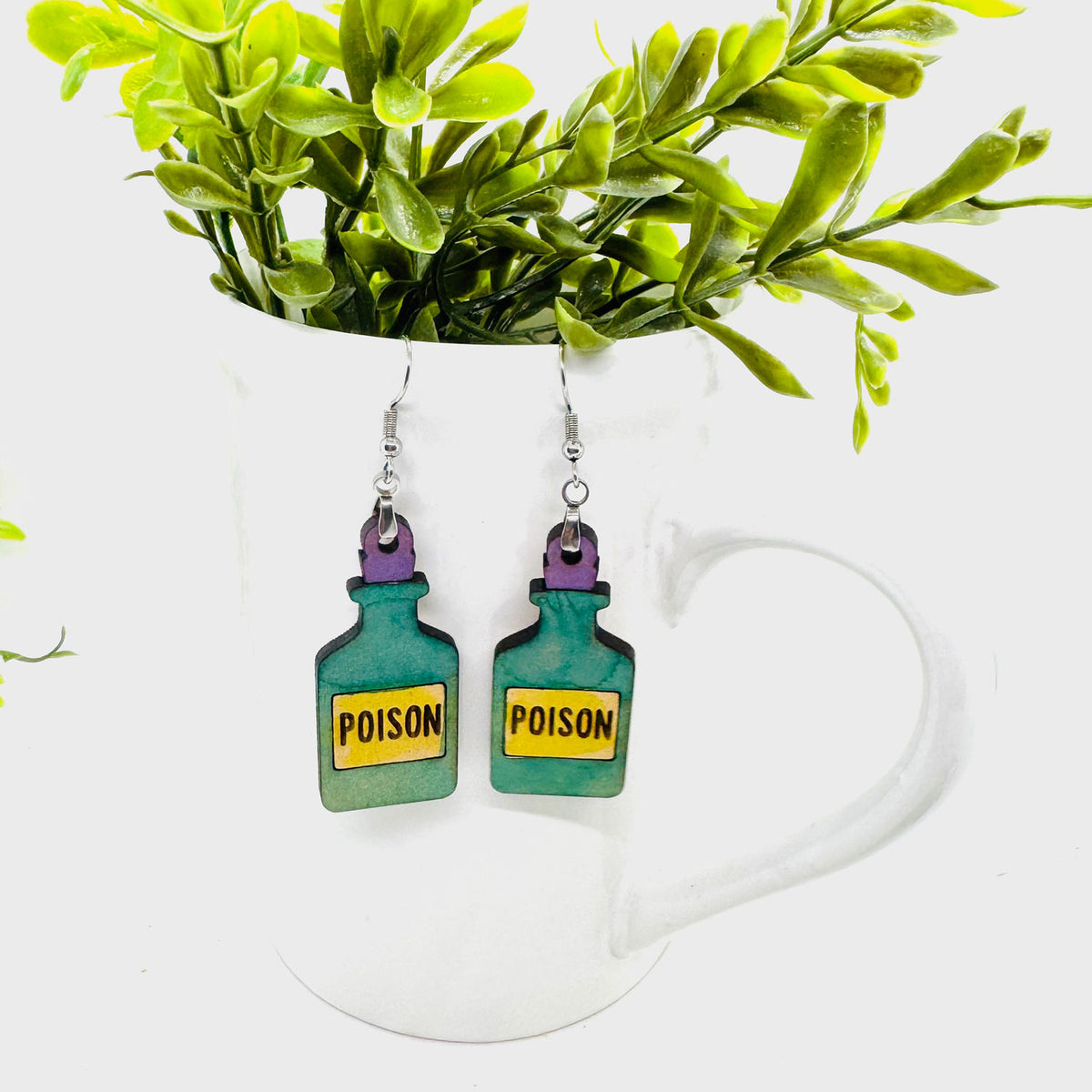 Venomous Vial Potion Earrings - Glowforge
