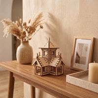 Victorian Train Station Miniature - Vintage Railway Building Model - Glowforge
